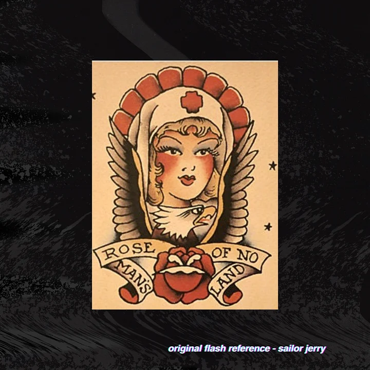 Sailor Jerry Rose of No Man's Land Nurse Pattern product image (2)