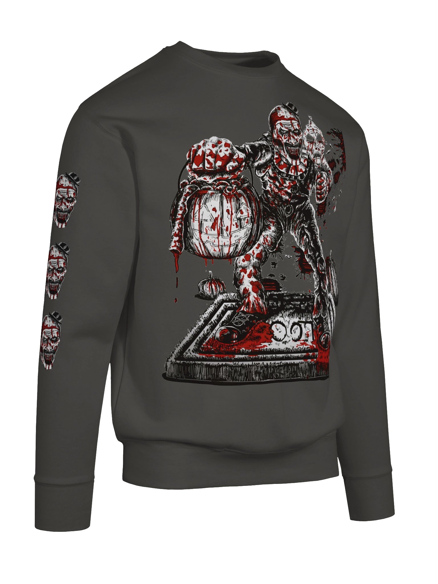 Trick or Treat with Art the Clown- Bloody Version- Unisex SweatShirt product image (55)