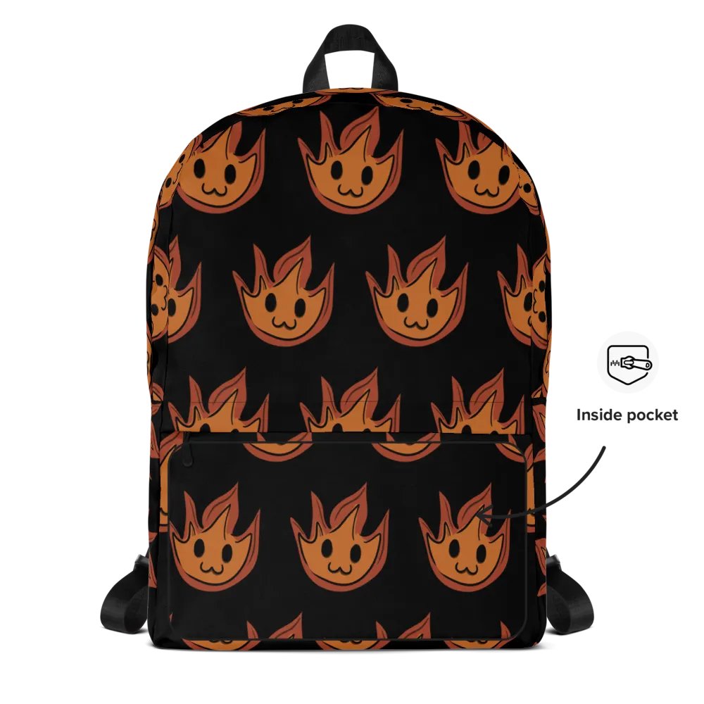 Smol Flame All-Over Print Backpack product image (10)
