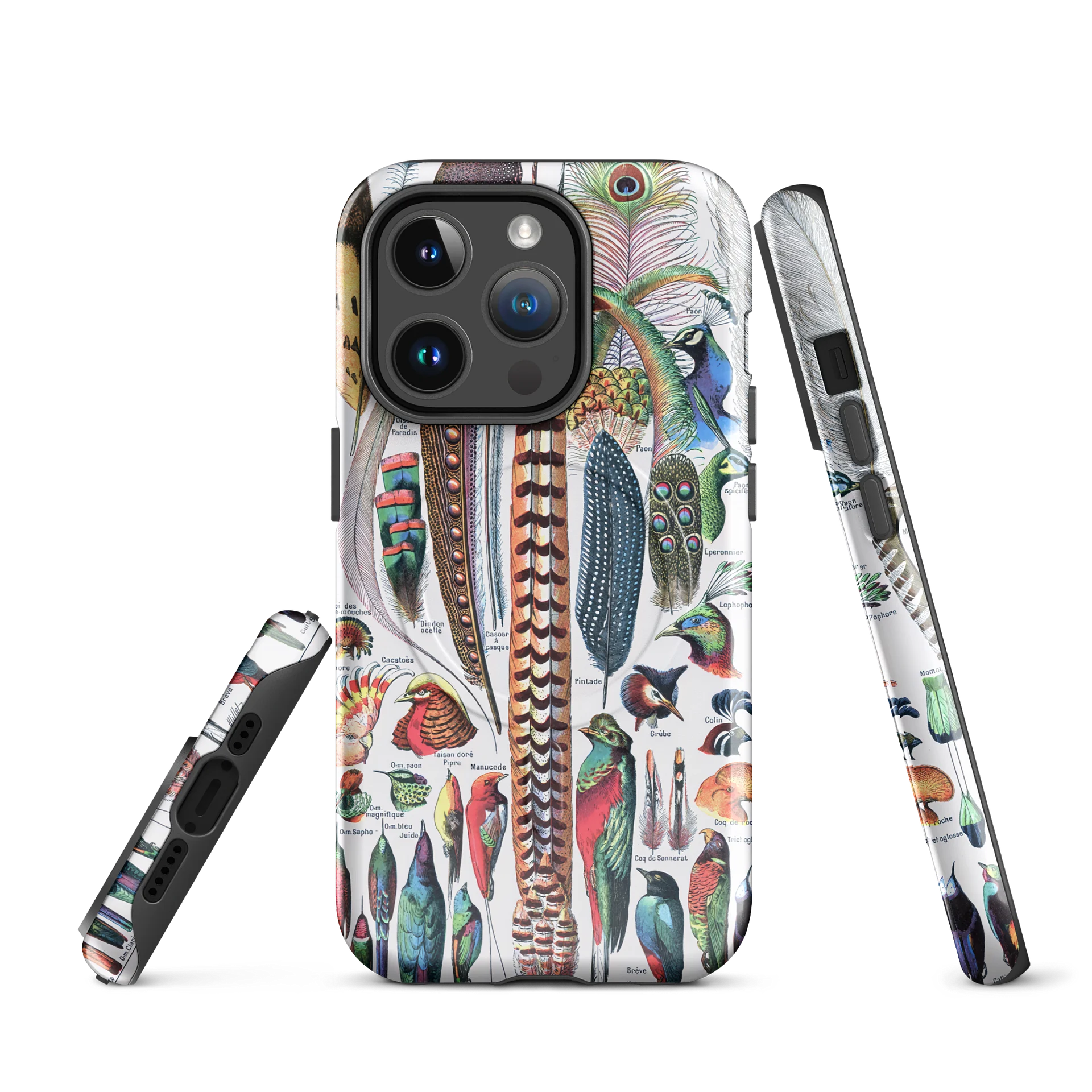 Feathers of Diversity iPhone® MagSafe® Tough Case - Plumes by Adolphe Millot product image (7)