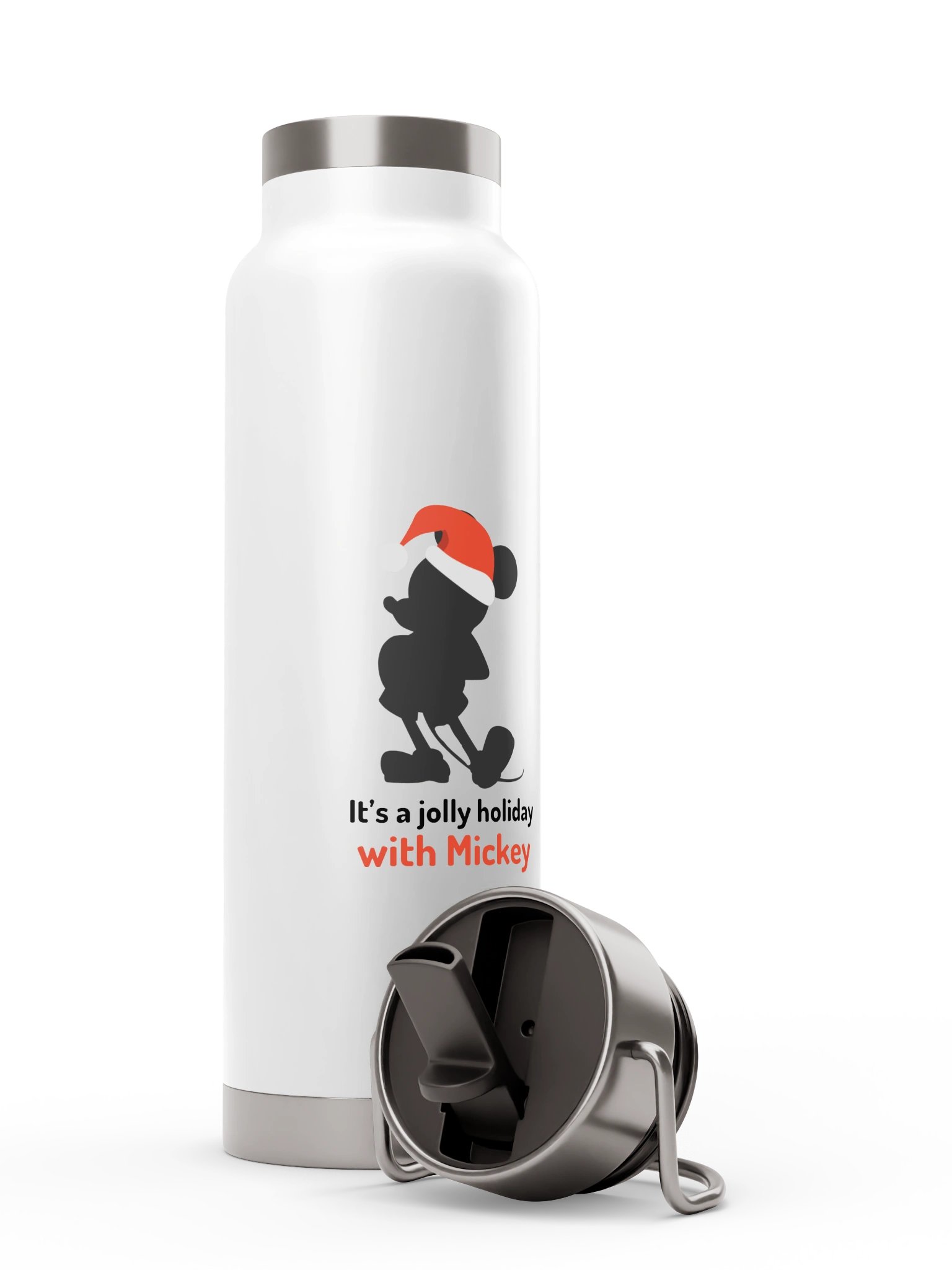 Disney Jolly Holiday with Mickey Insulated Water Bottle with Straw product image (9)