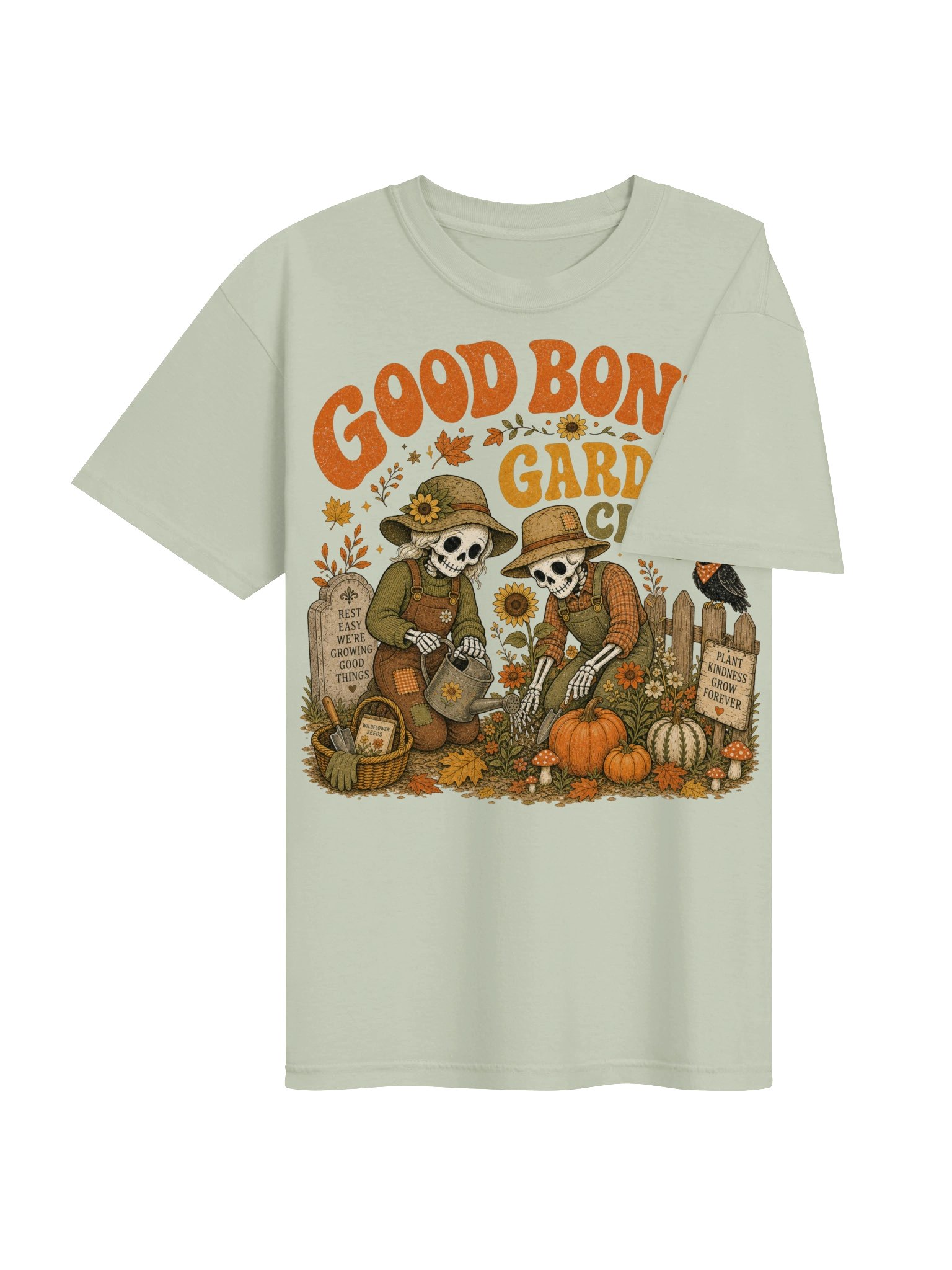 Good Bones Garden Club Skeleton Garden T-Shirt product image (166)
