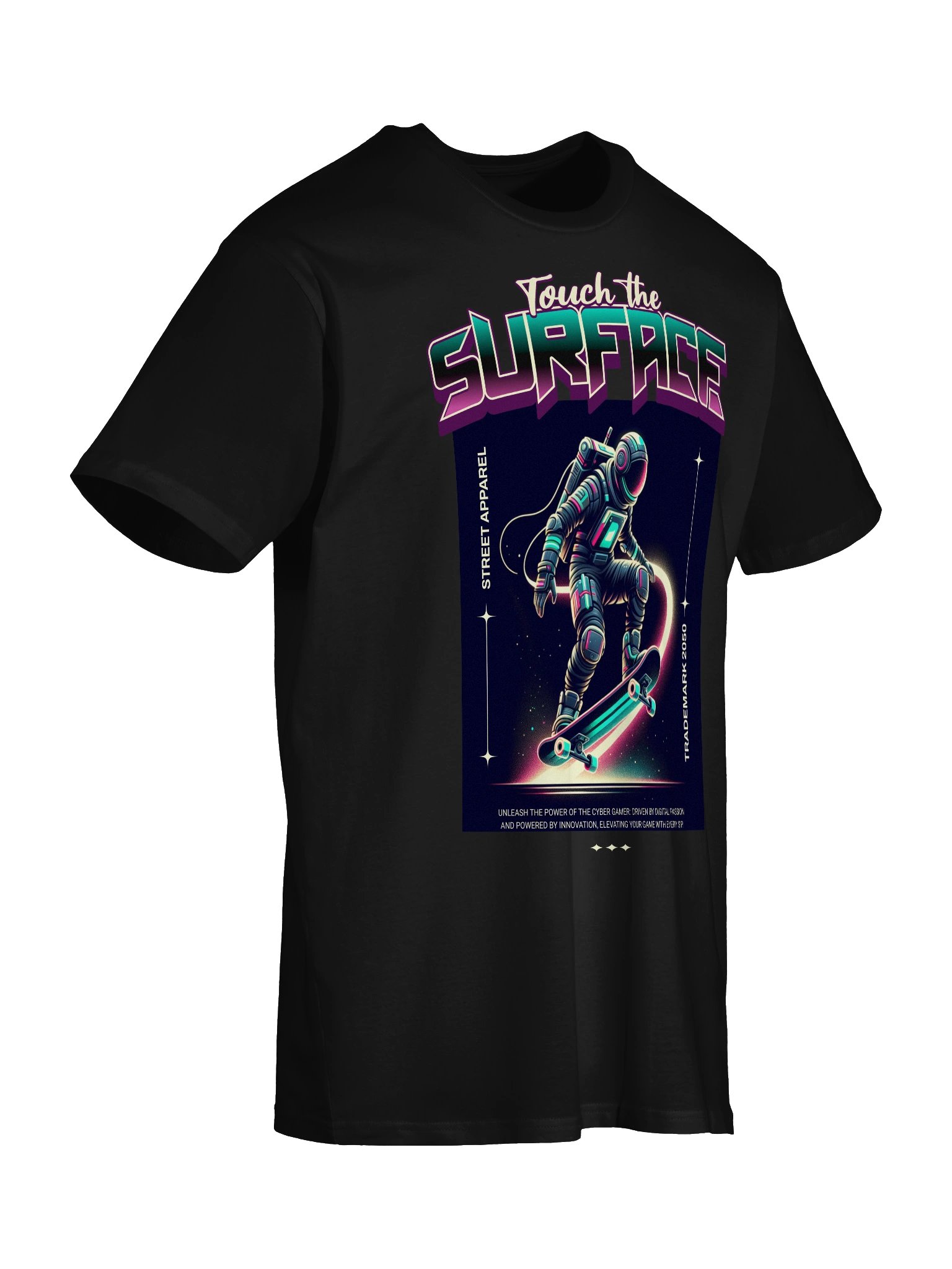 Astronaut Graphic T-Shirt: Touching the Surface Design product image (21)