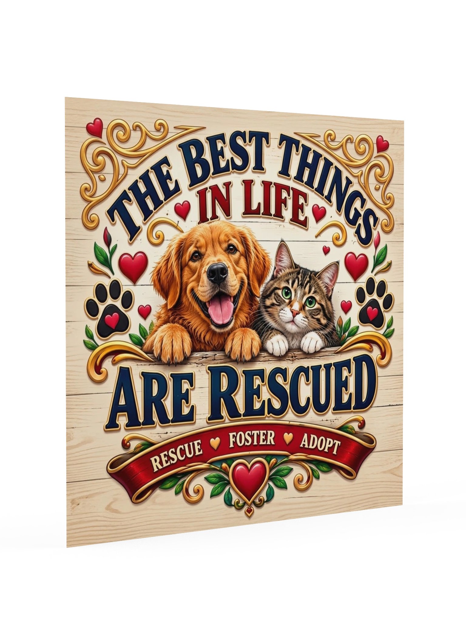 The Best Things In Life Rescue Love Poster product image (2)