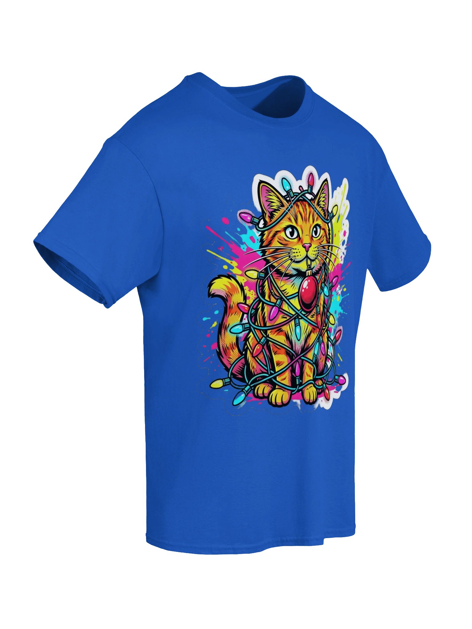 Tangled Lights Cat Tee product image (41)