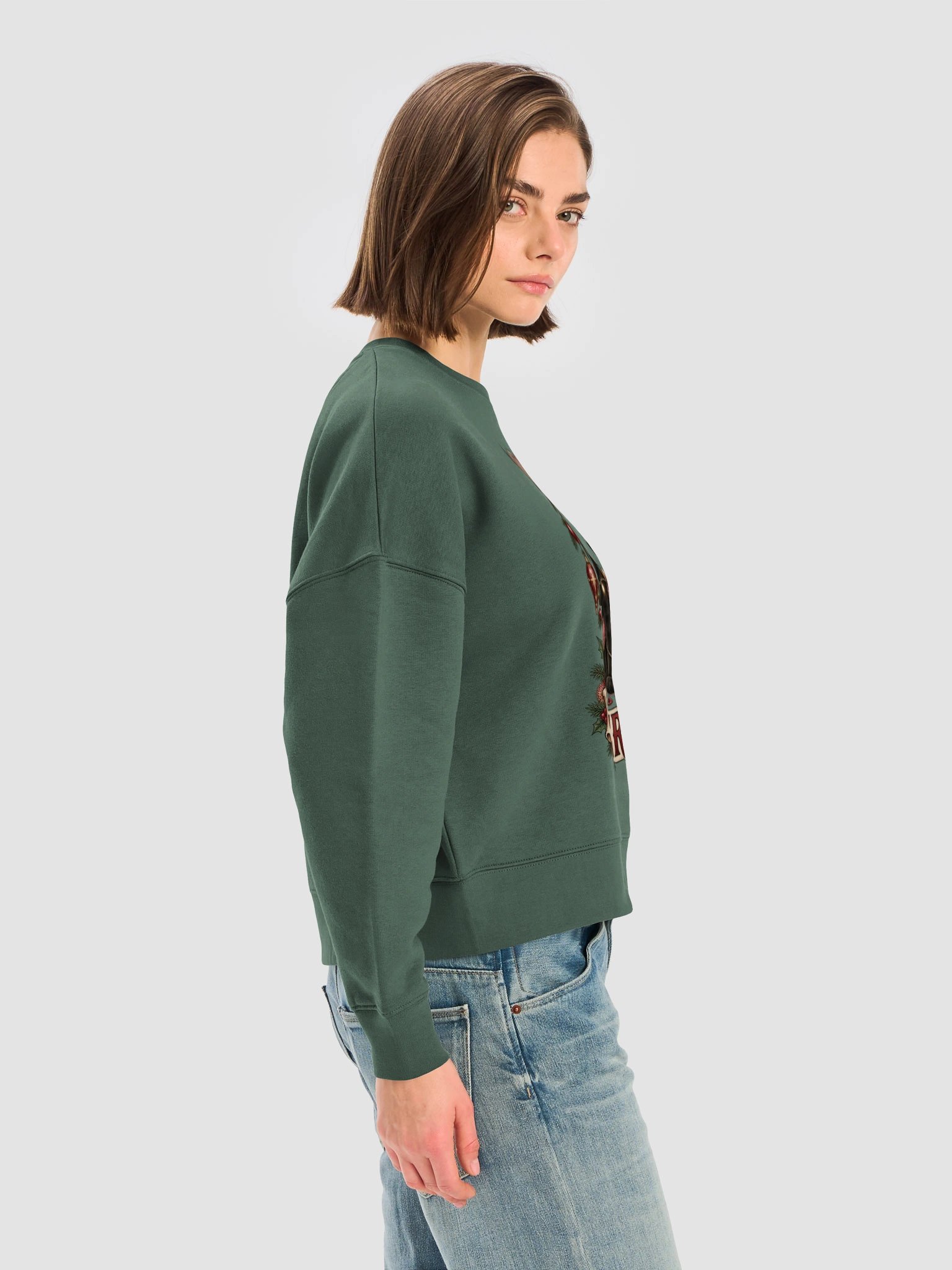 Festive Feral Cat Christmas Sweatshirt product image (8)