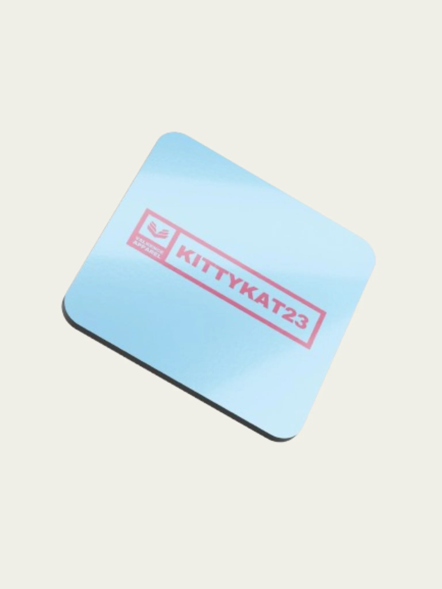 Kittykat23 Cork Coaster - Light Blue product image (1)