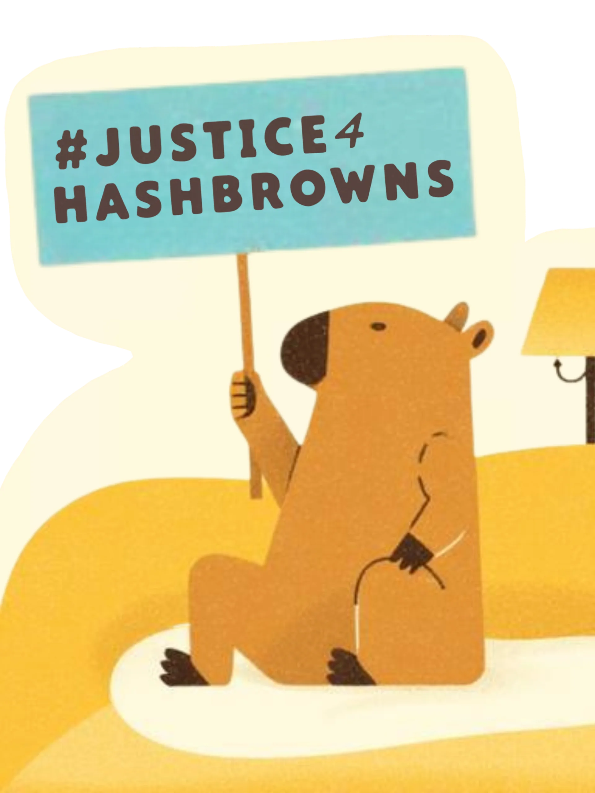 #justice4hashbrowns magnet product image (2)