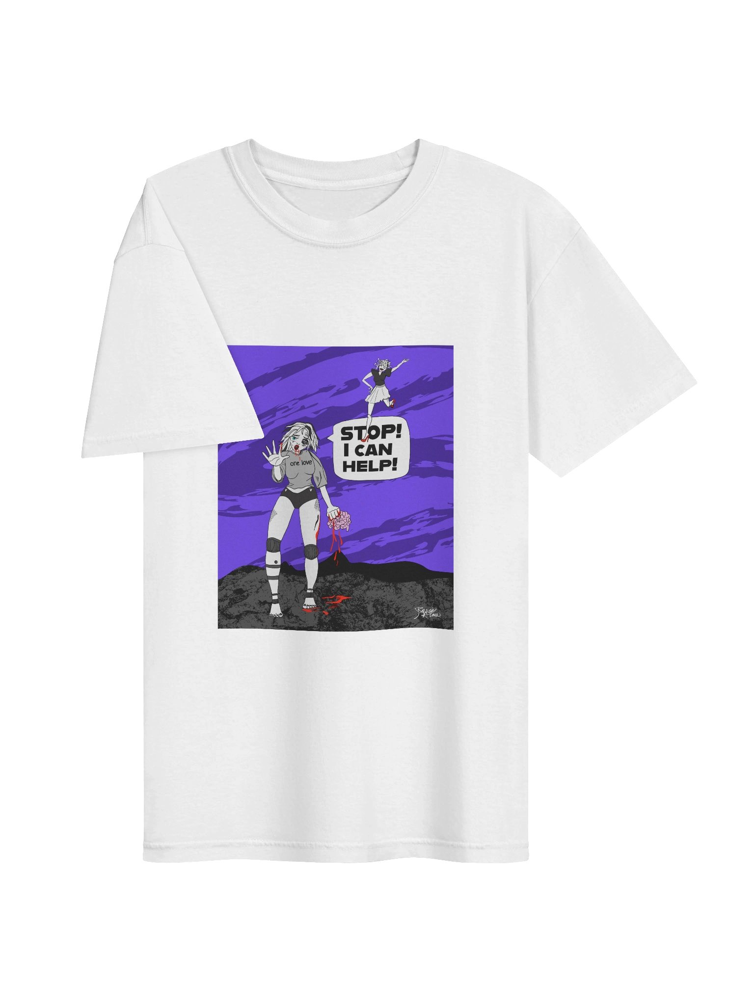 T-shirt: AI sci-fi Comic llustration of Humanity vs Ai product image (3)
