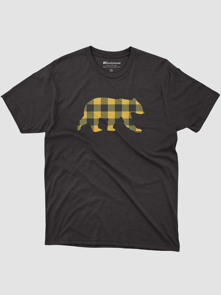 Yellow Buffalo Check Bear T-Shirt product image (1)