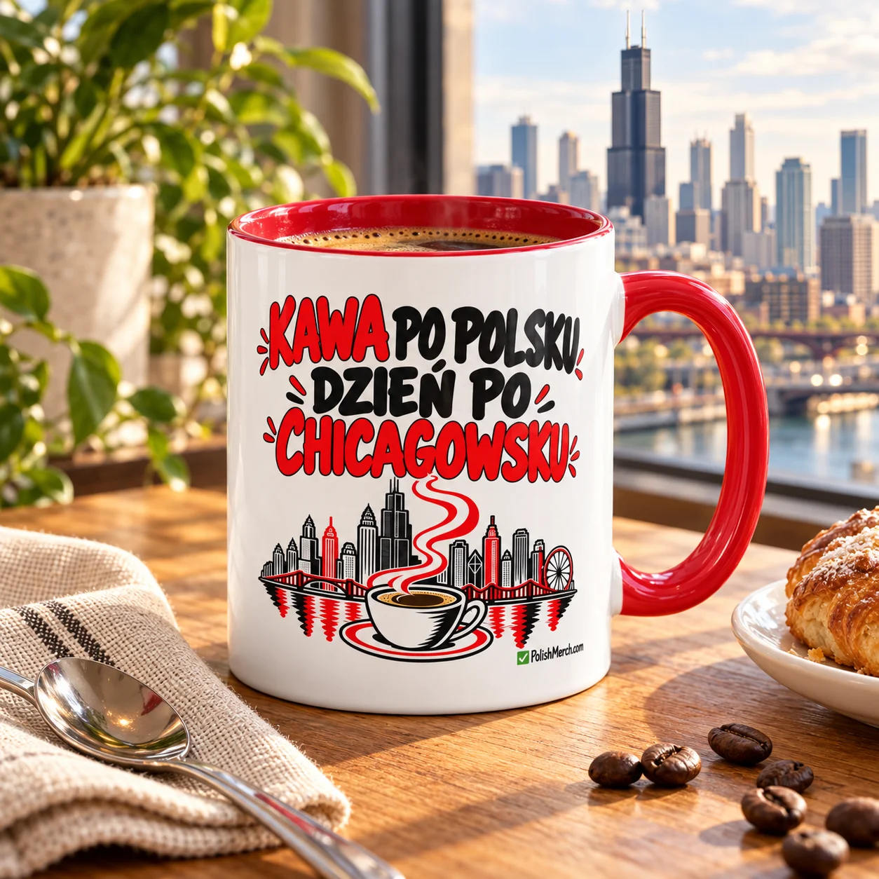 Kawa po Polsku, Dzień po Chicagowsku – Polish Coffee Mug product image (1)