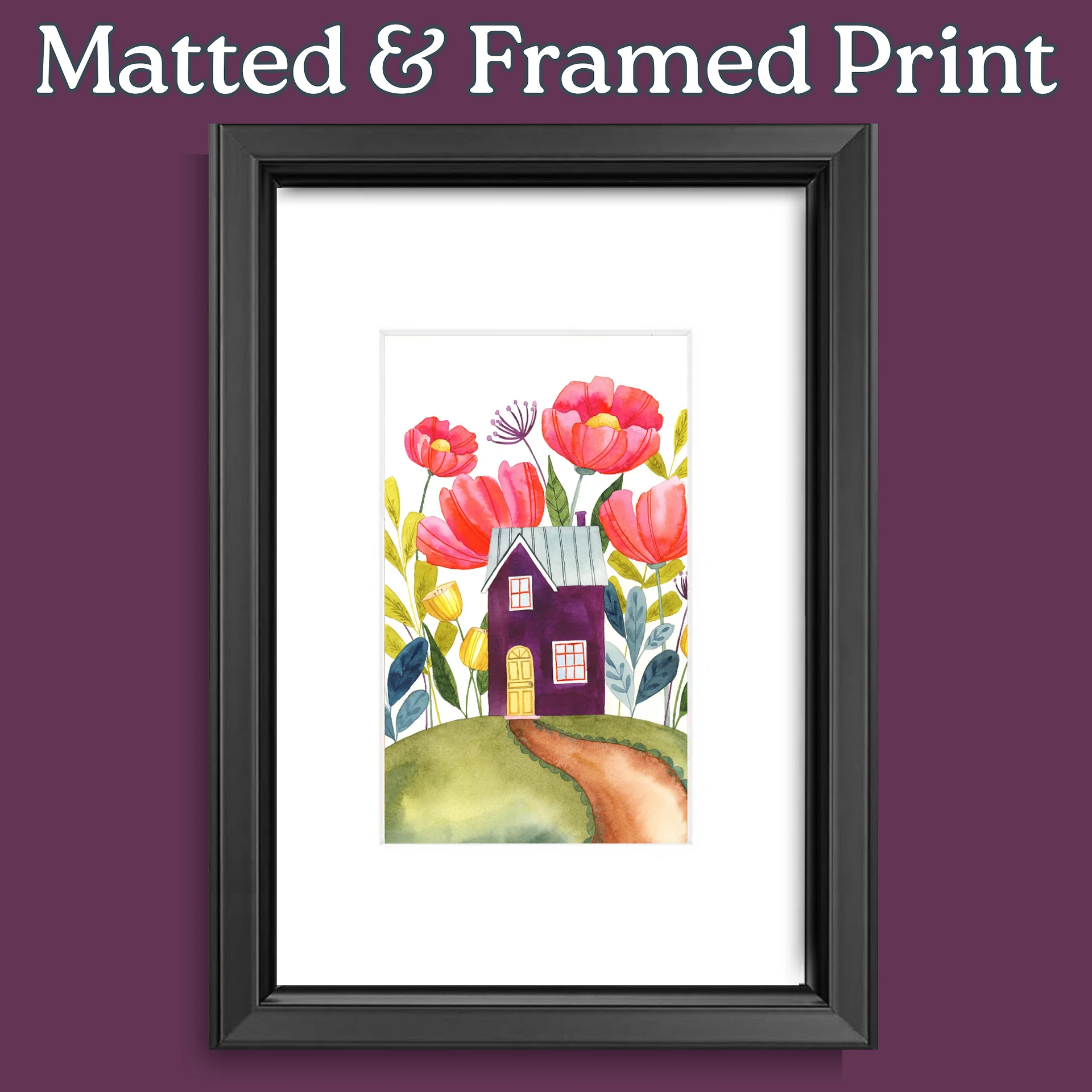 Floral Watercolor Print - Violet Haven - The BloomHouse Collection product image (10)