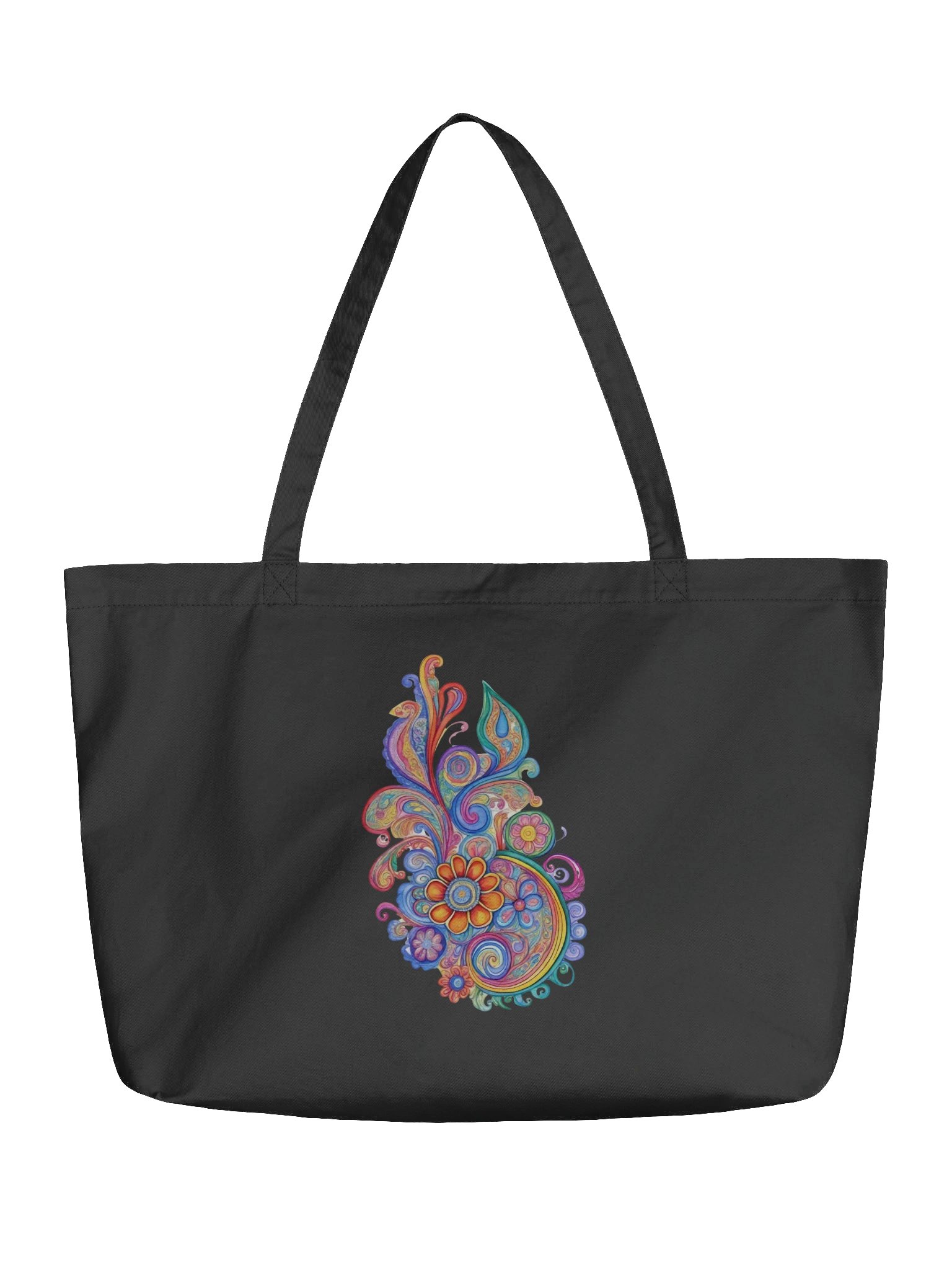 Paisley Bloom - Eco-conscious Organic Cotton Tote product image (1)