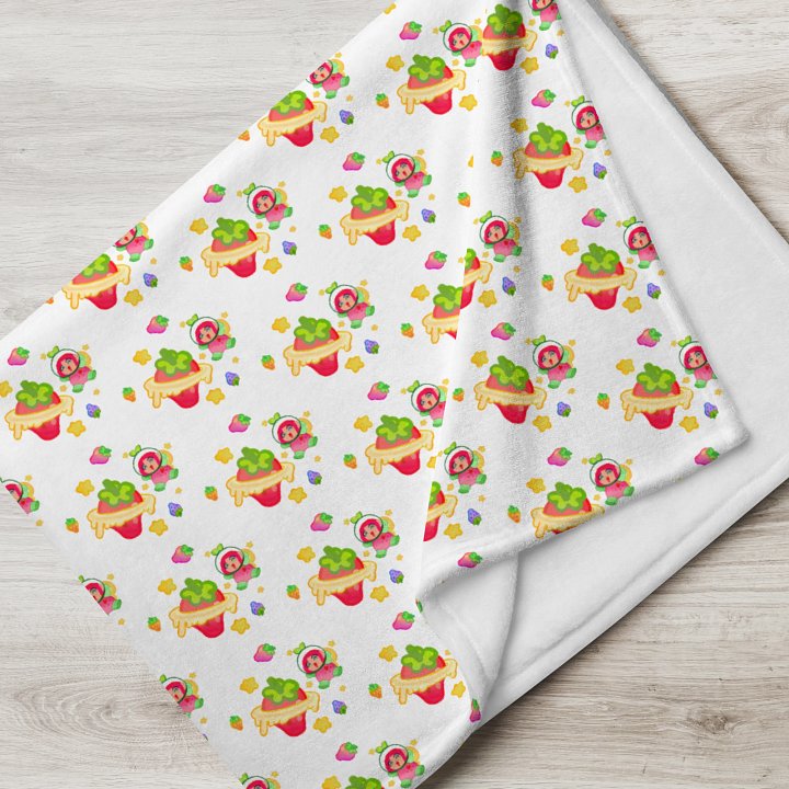 Strawberry planet blanket product image (7)