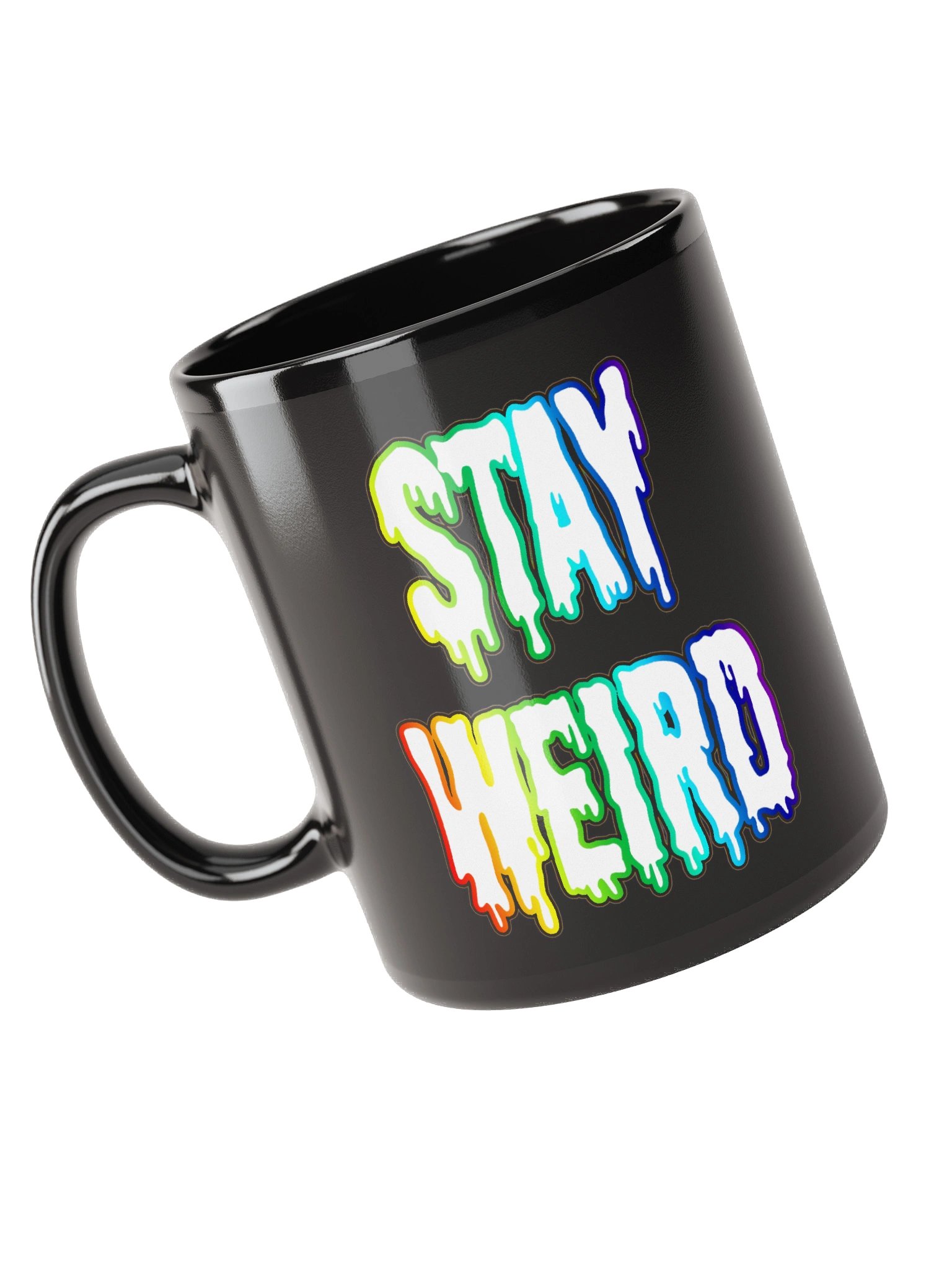 Stay Weird Black Coffee Mug product image (3)