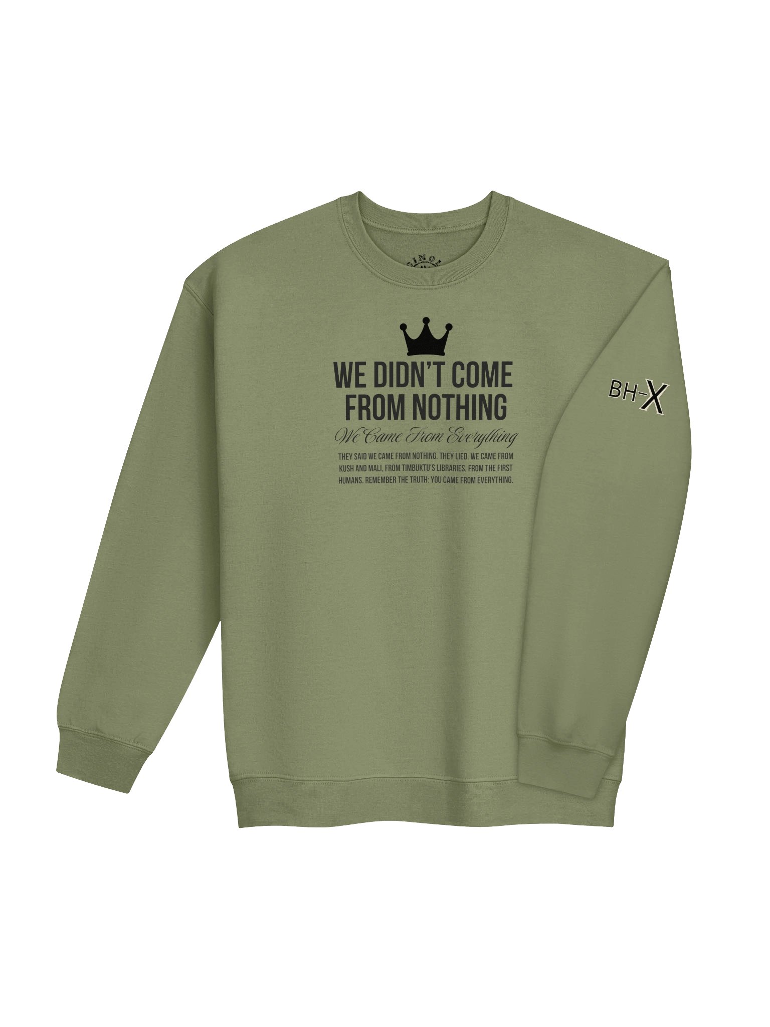 We Didn't Come From Nothing BLK | Sweatshirt | Originolgy | Black History X product image (4)