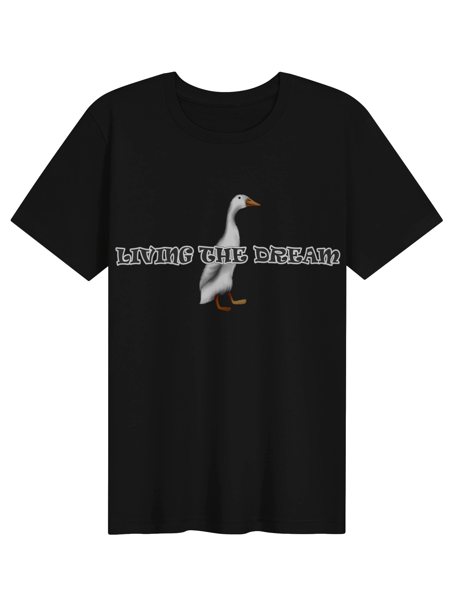 Duck "LIVING THE DREAM" T-Shirt. Women's Bella+Canvas Supersoft T-Shirt product image (1)
