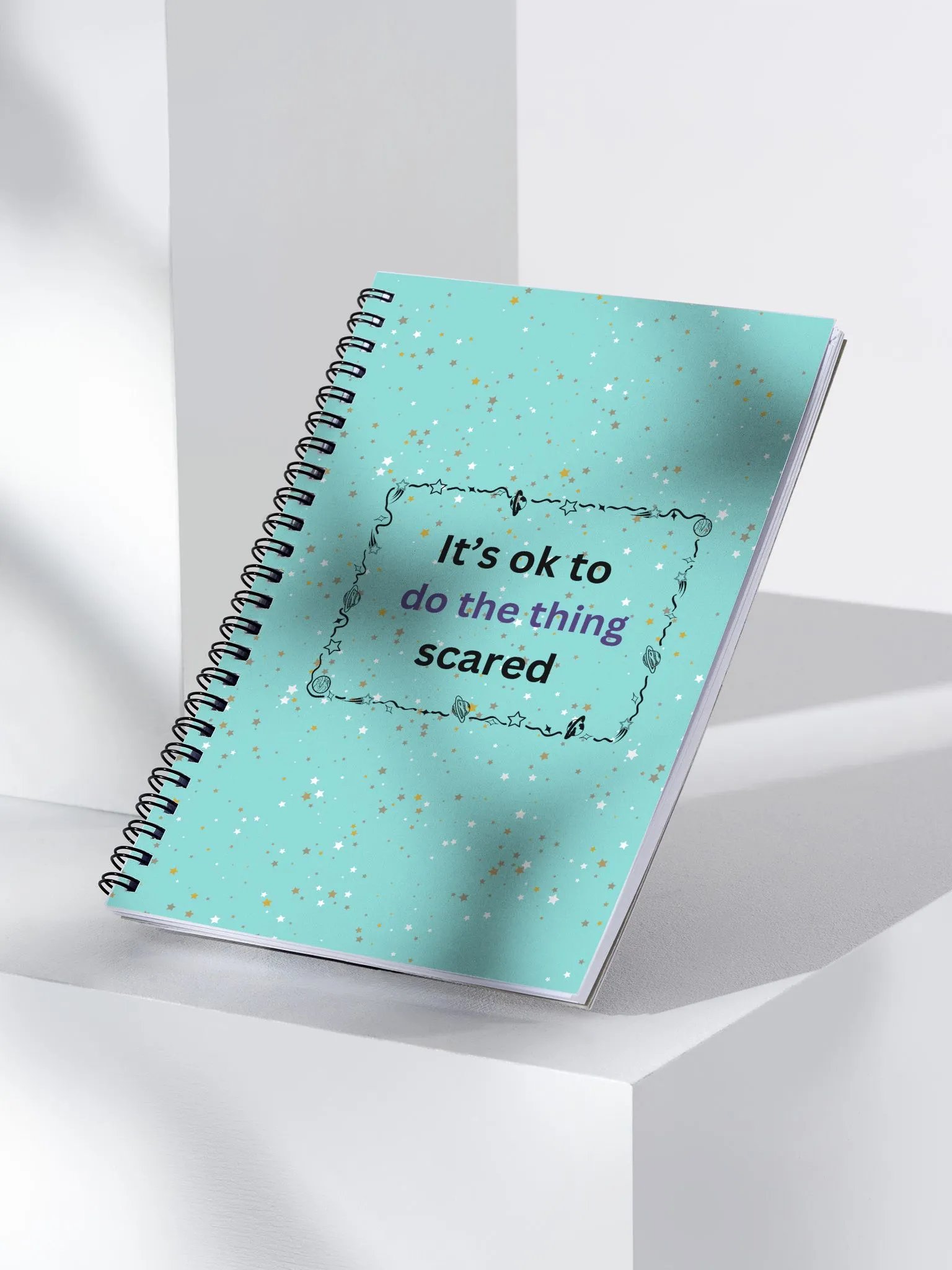 It's ok to do the thing Scared - Space - Notebook product image (3)