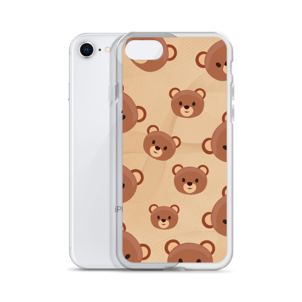 Teddy Bear Faces Clear Case for iPhone product image (55)