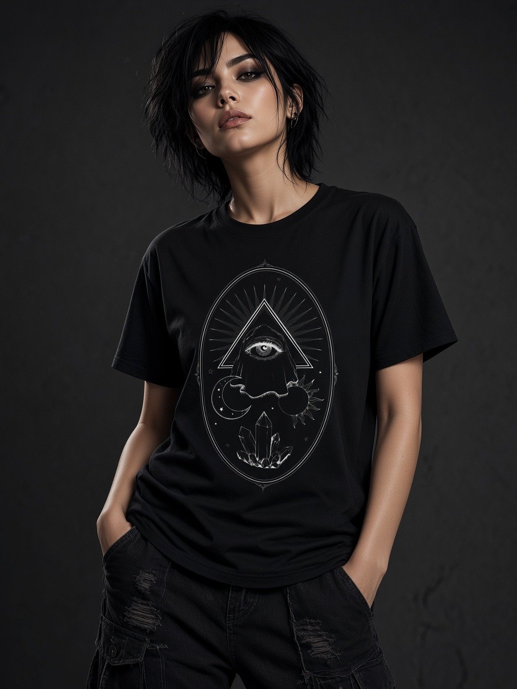 The Cosmic Eye // Alchemy Emblem Heavyweight Tee product image (1)