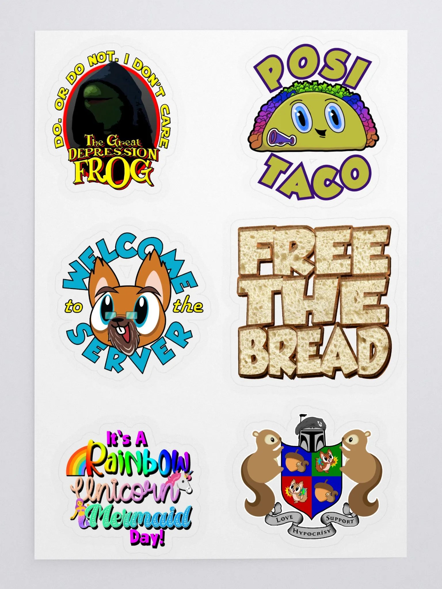 Squirrel Station Mixed Sticker Sheet product image (1)