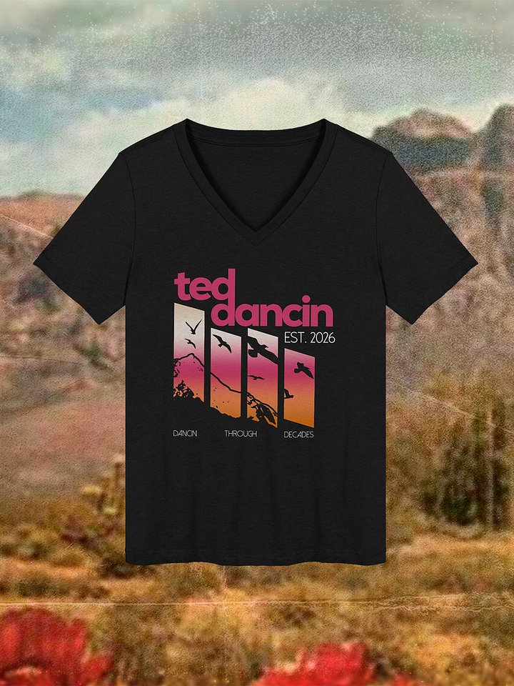 Ted Dancin “Dancin Through Decades” Women’s V-Neck product image (1)