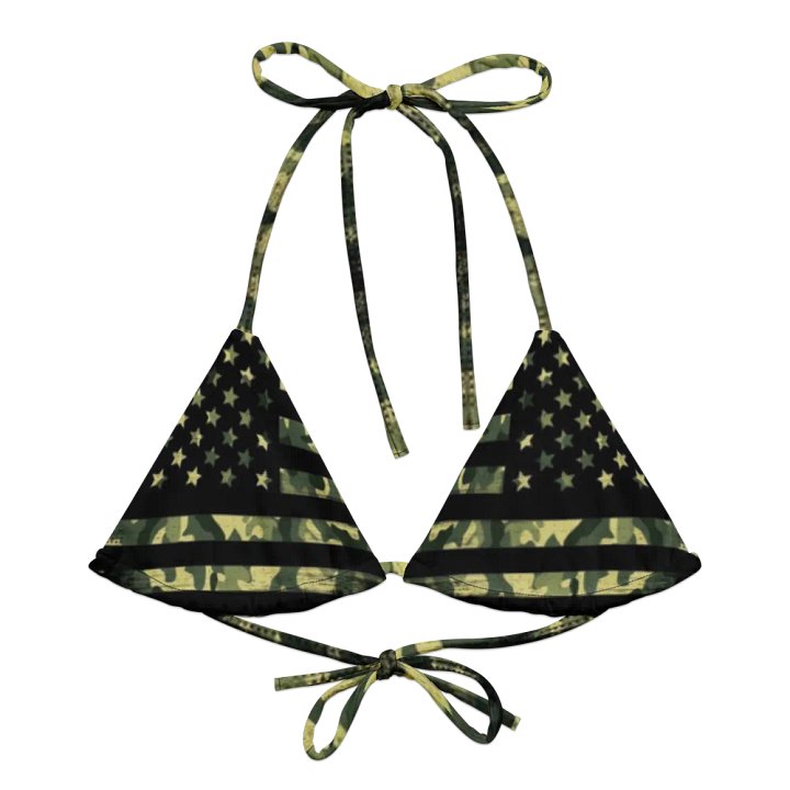 Camo Patriot Recycled Bikini Top product image (2)