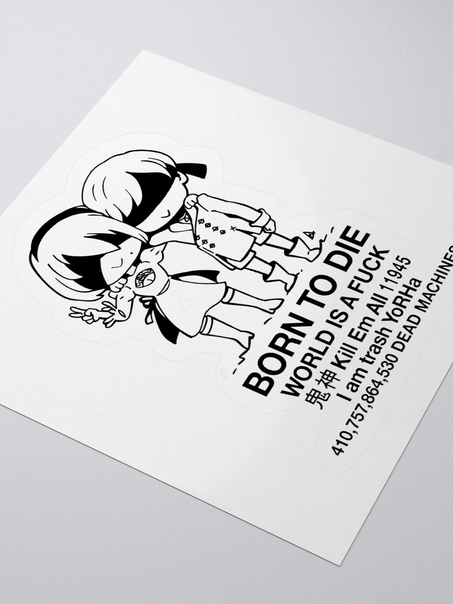 BORN TO DIE - STICKER product image (3)