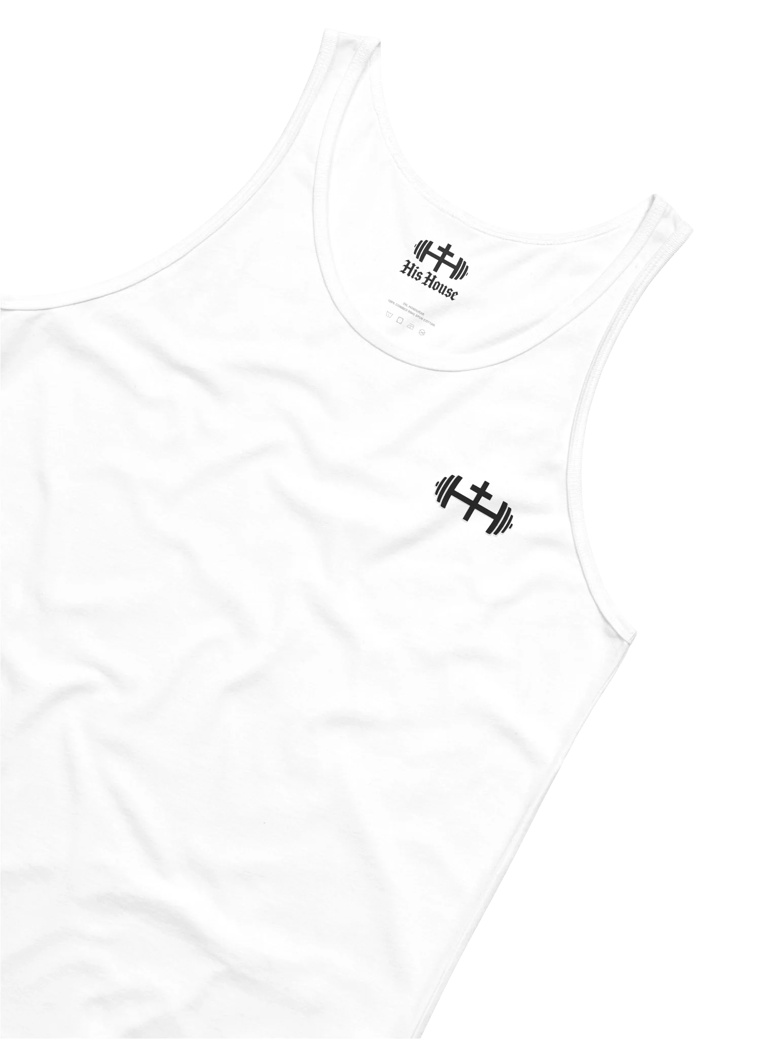 His House Mens Jersey Tank - Grey/White by His House