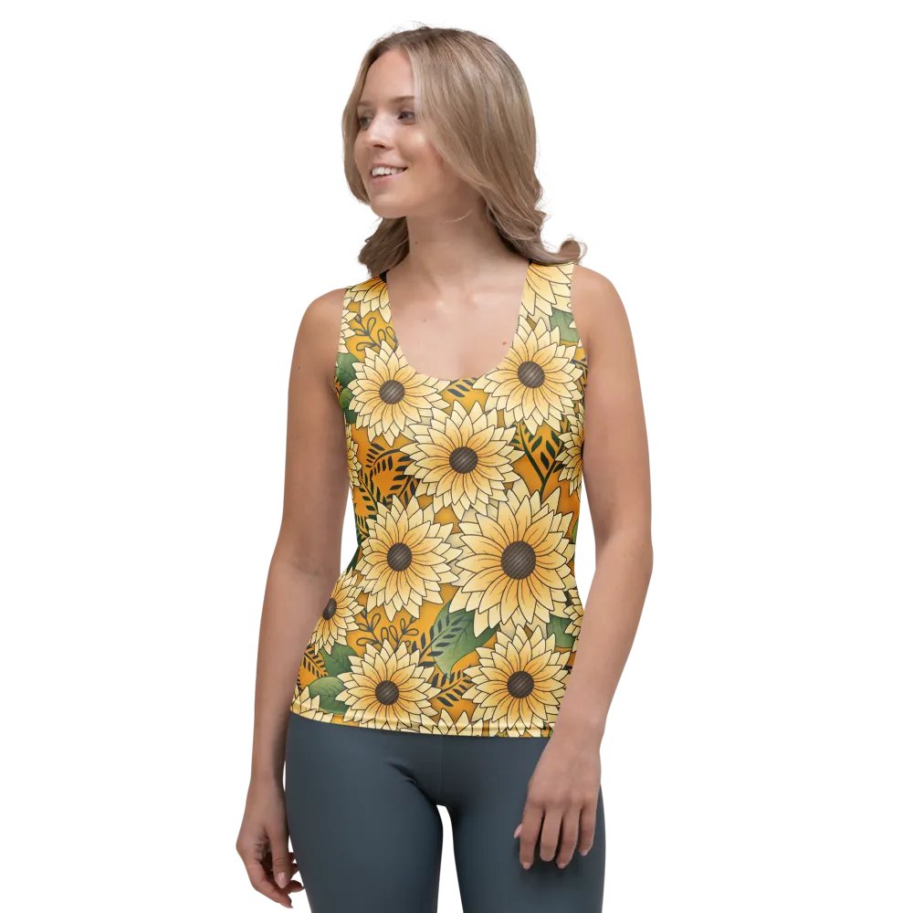 Sunflower Garden Floral Design Women's Tank Top product image (1)