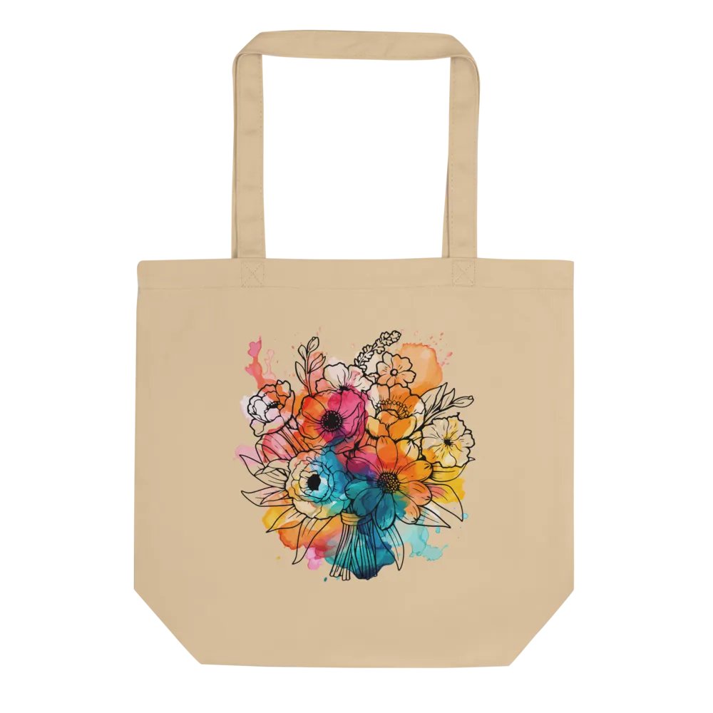Vibrant Floral Splendor Eco Tote Bag product image (3)