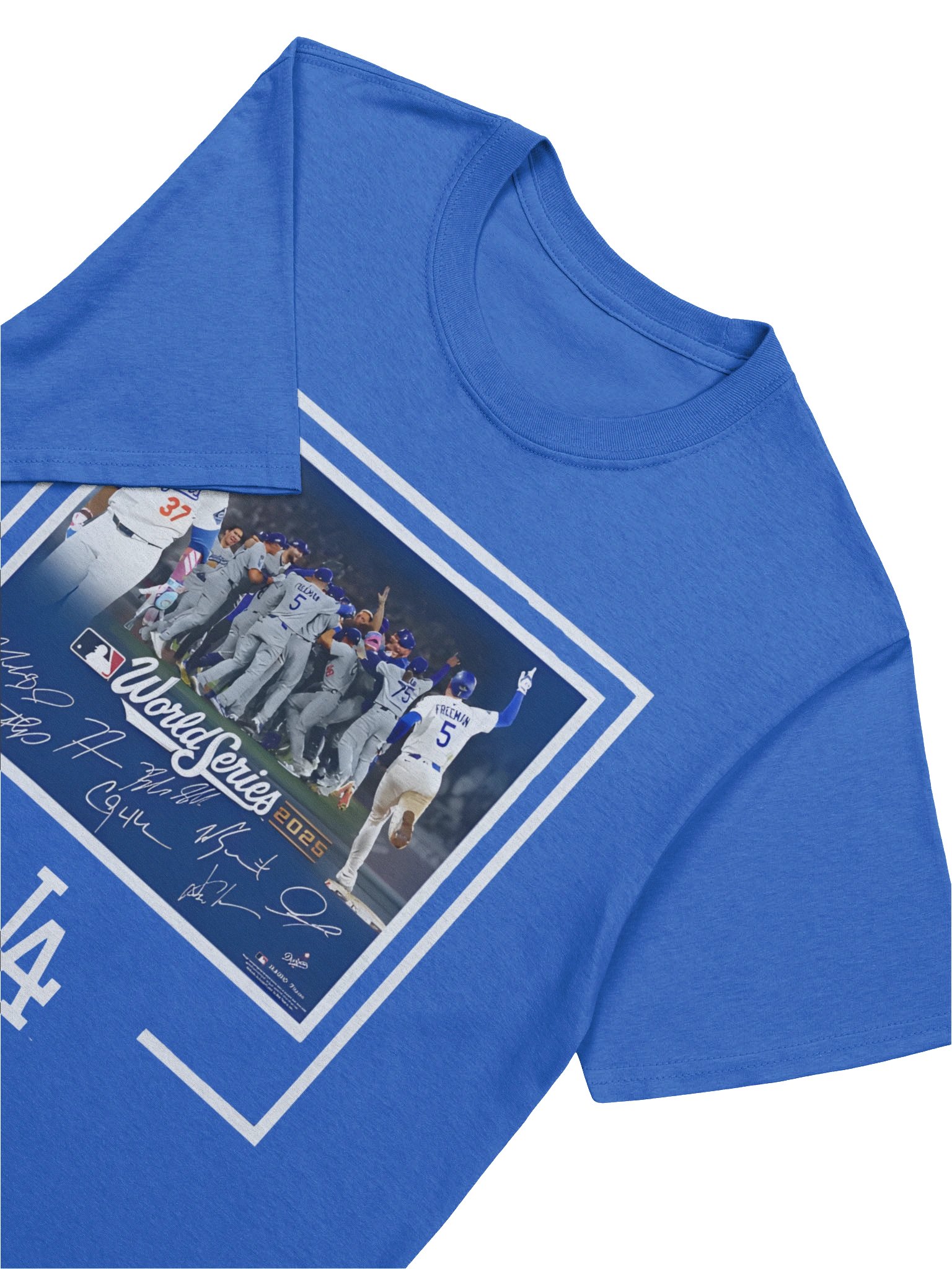 Dodgers Autographed World Series Signatures T-Shirt product image (5)