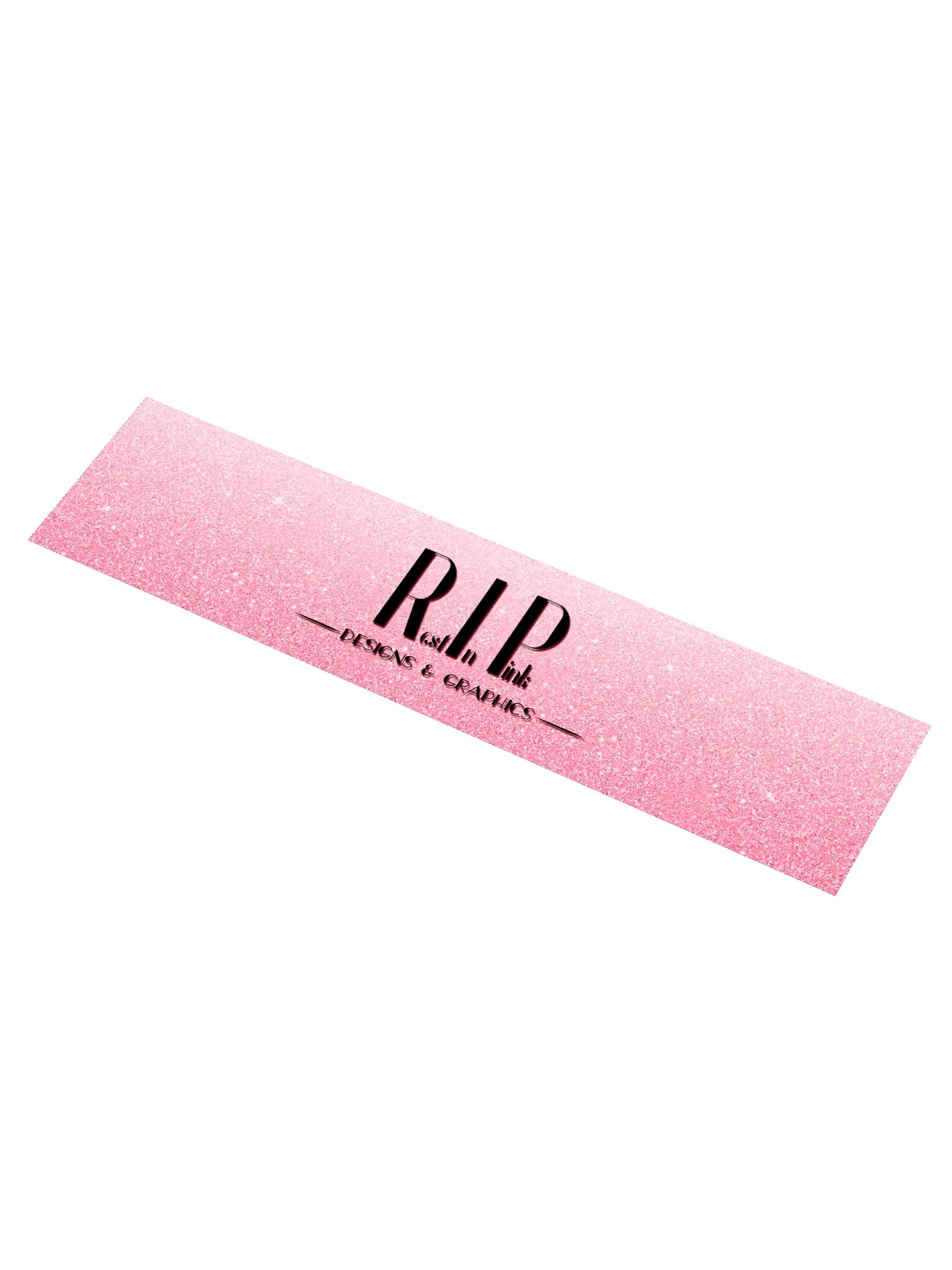 RIP Minimalist Light Glitter Logo Bumper Sticker product image (1)