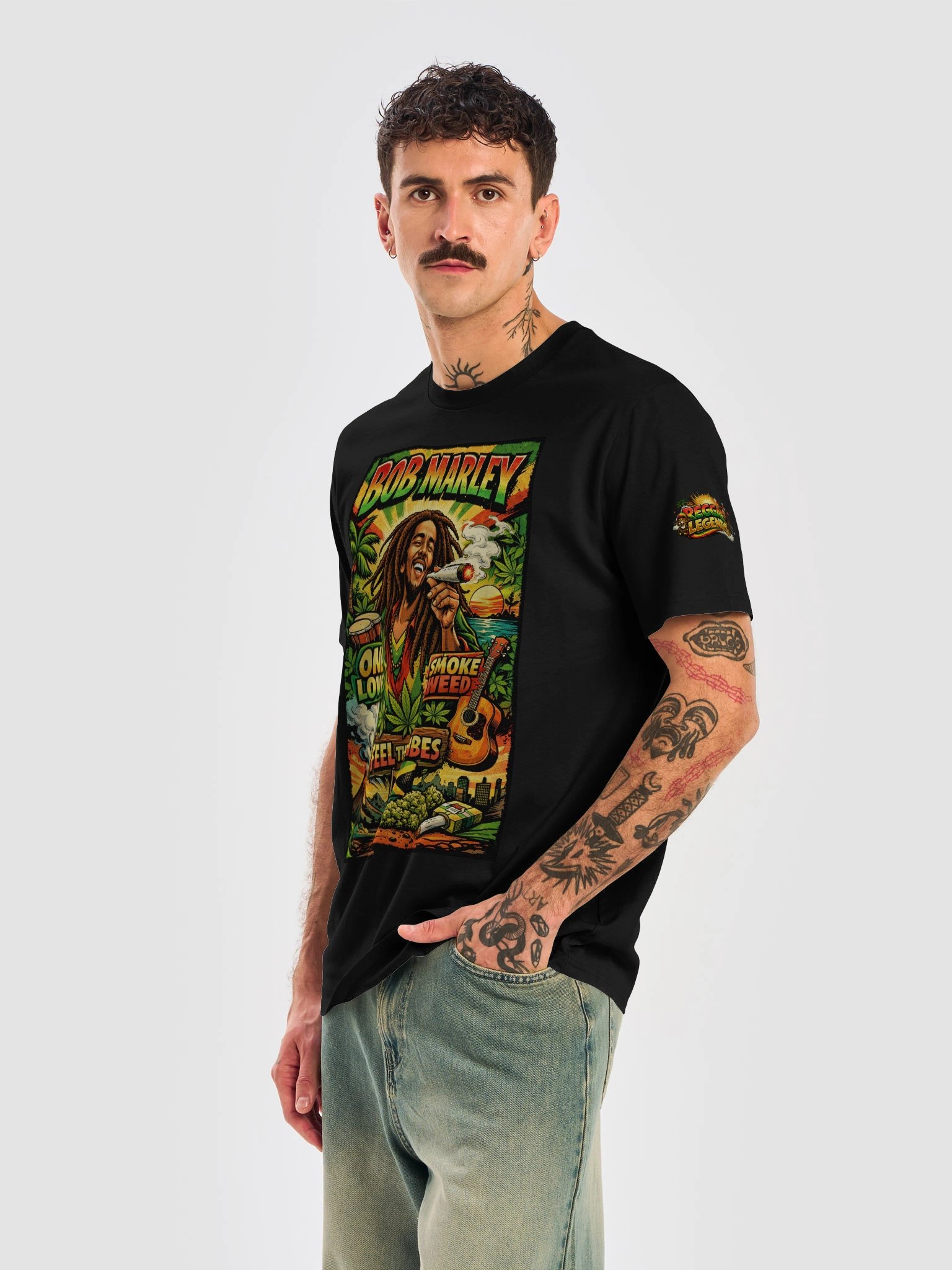 Bob Marley — Roots, Freedom & Reggae Legacy Graphic T-Shirt product image (6)