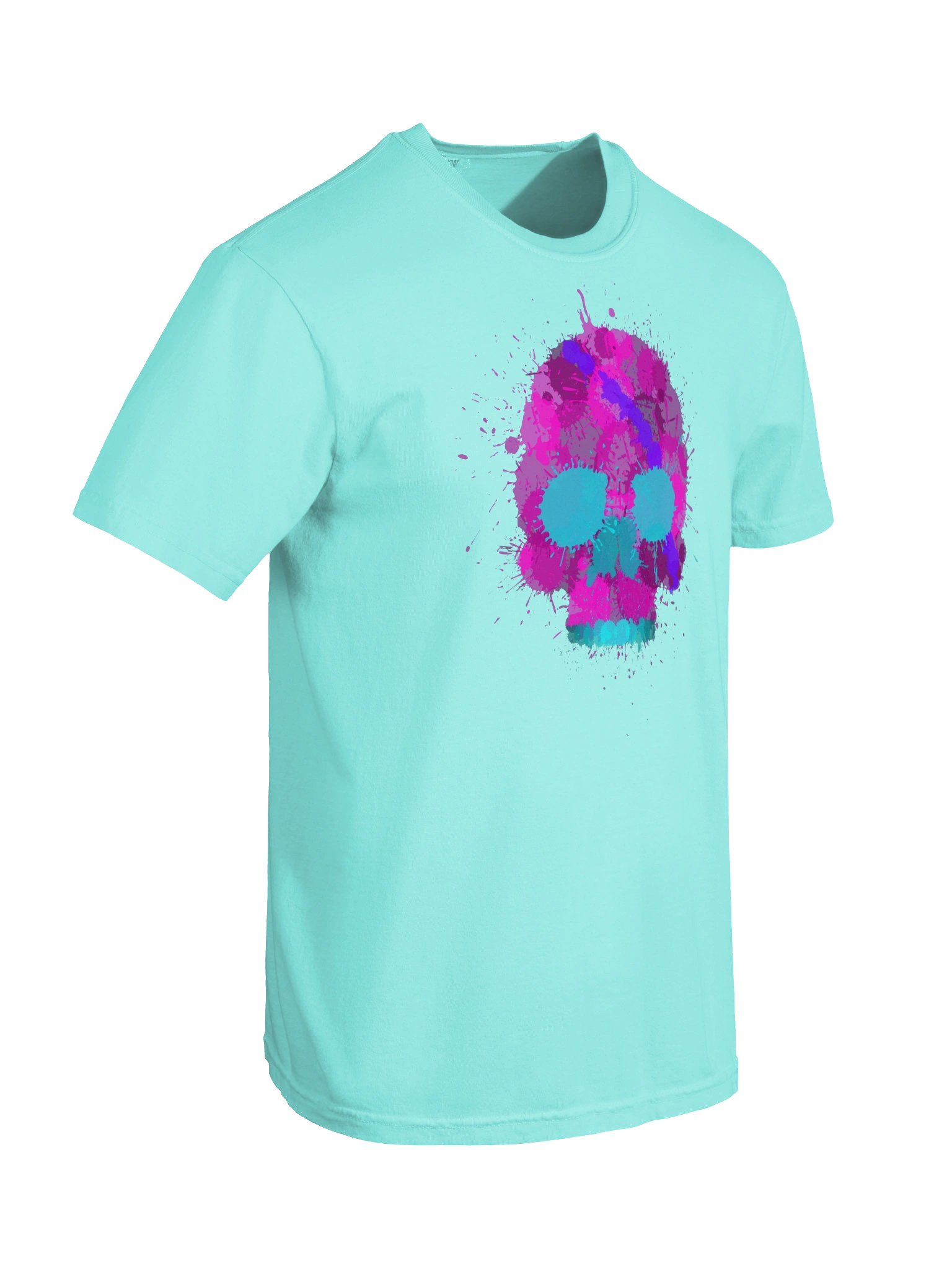 Pink Splatter Skull Tee product image (30)