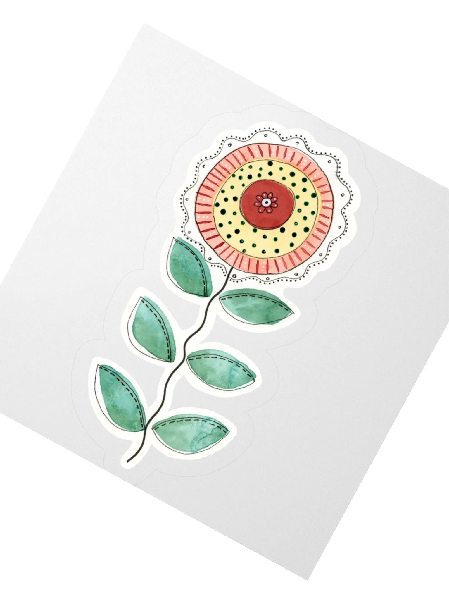 Flower Watercolor Doodle Sticker product image (5)