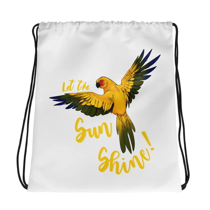 Let the Sun Shine All-Over Drawstring Bag product image (1)