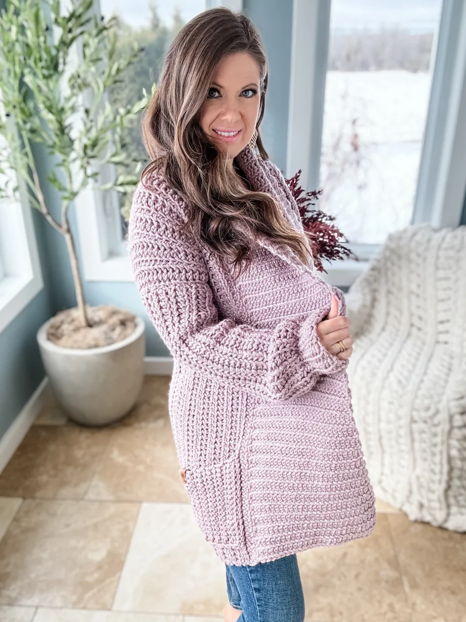 Cuddly As A Cloud Cardigan Crochet Pattern product image (4)