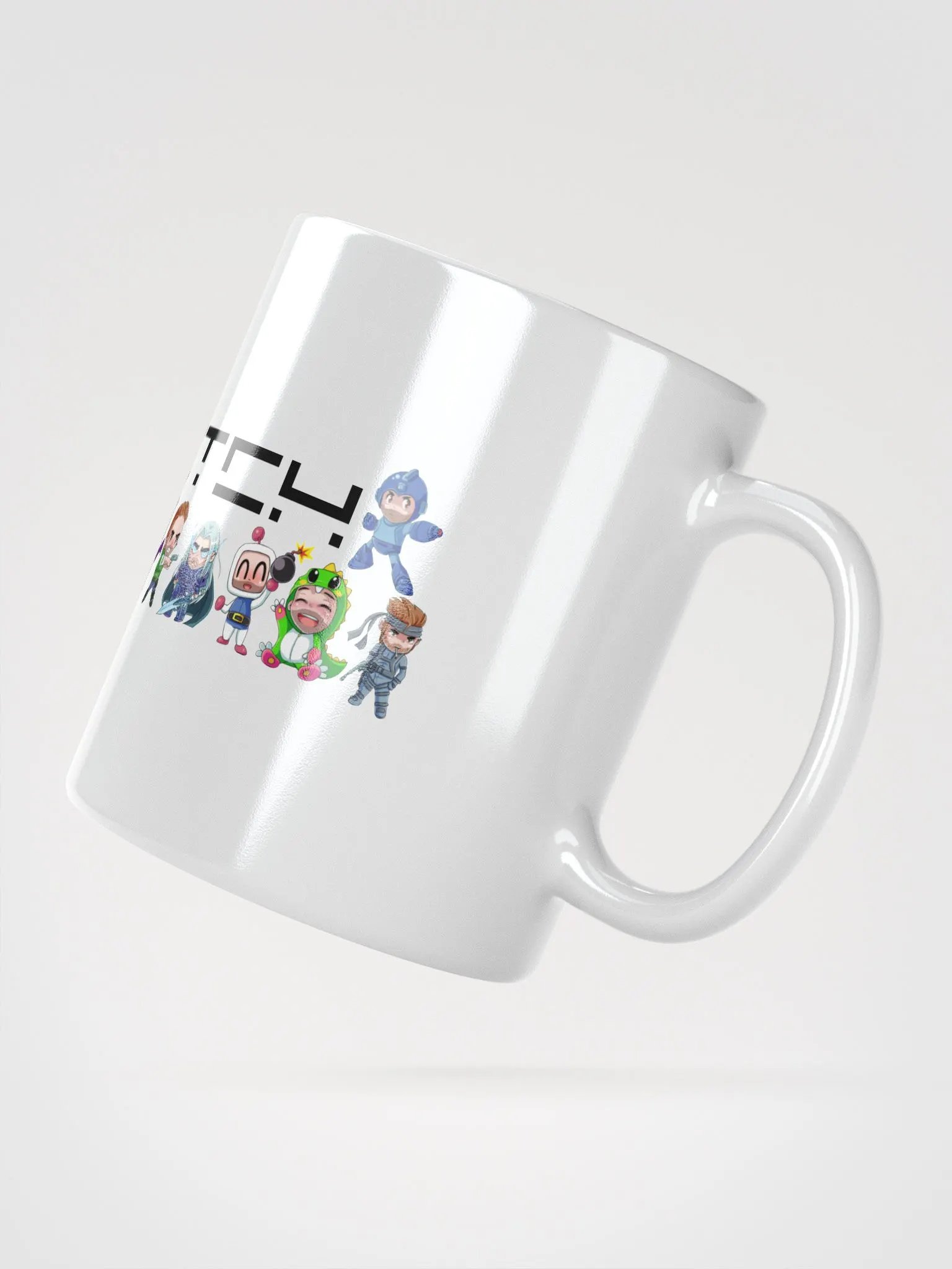 Pix Stitch Character White Glossy Mug product image (3)