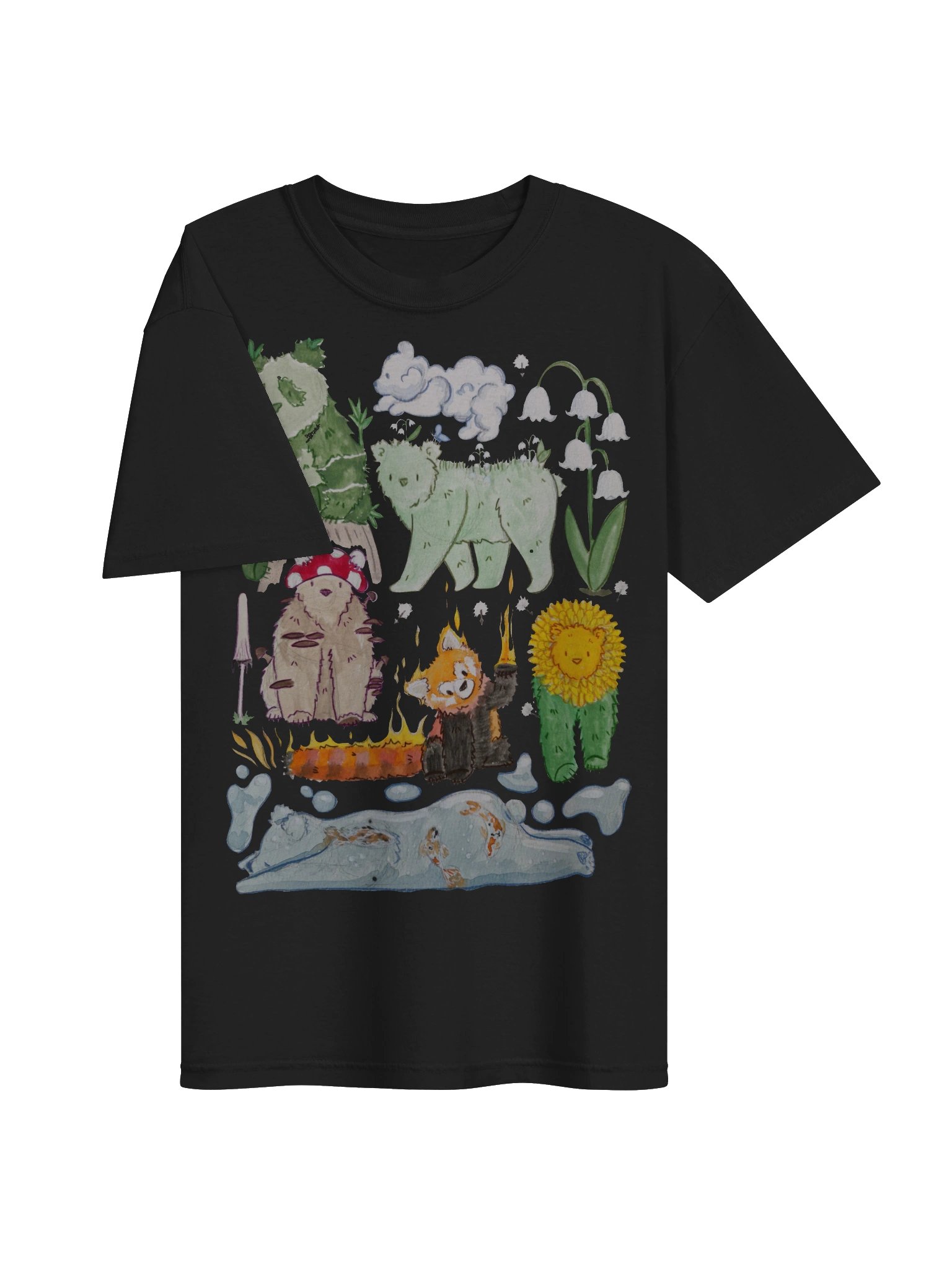 Nature bears tee heavyweight product image (13)
