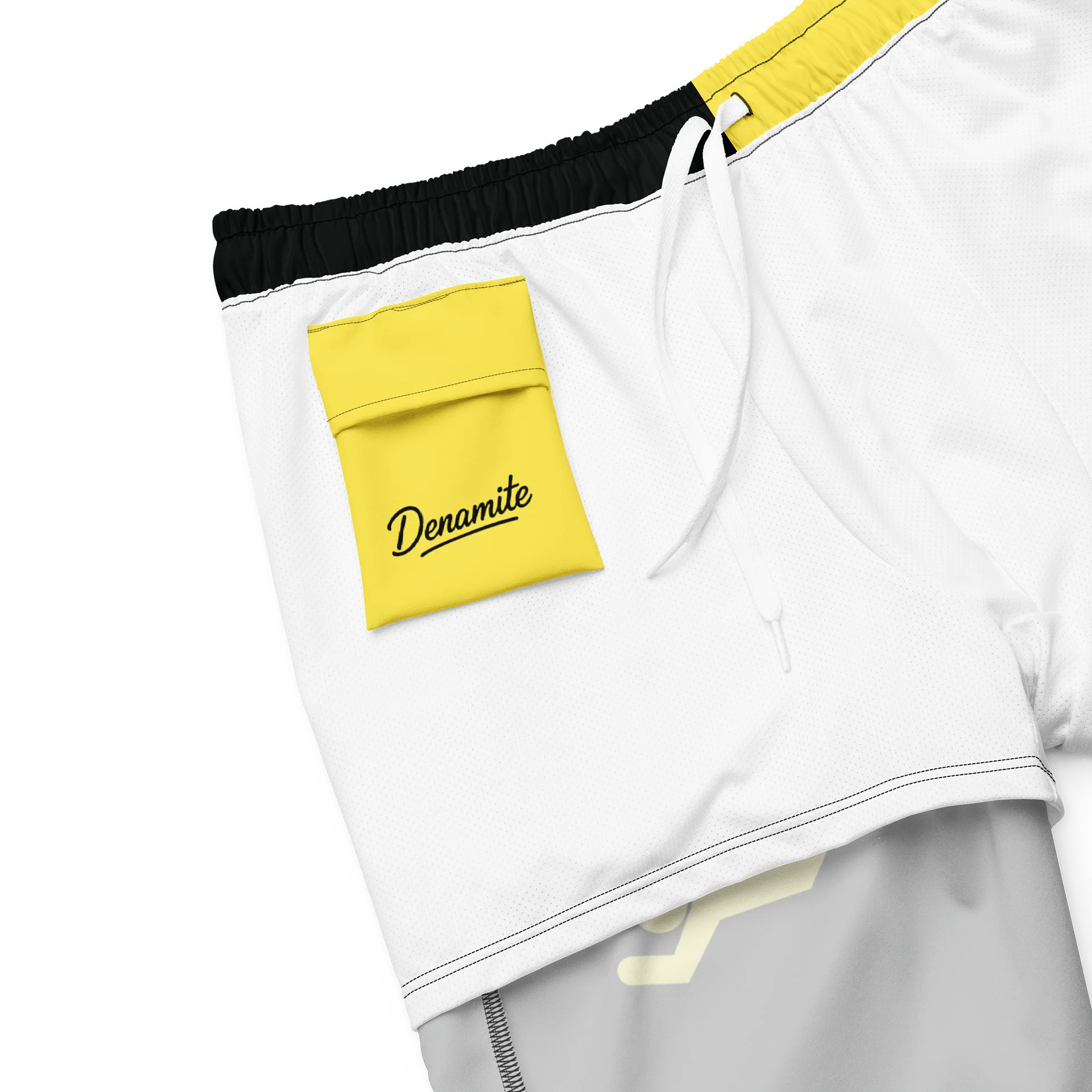 DANGER! - Black/Yellow Swim Trunks product image (8)