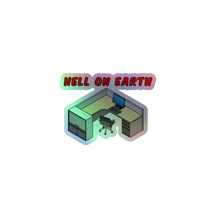 Hell On Earth Holographic Sticker product image (1)