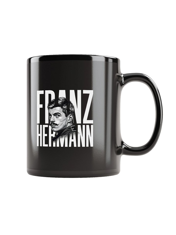 Franz Hermann Max Verstappen Meme Mug - F1 Nürburgring Legend Black & White Art product image (1)