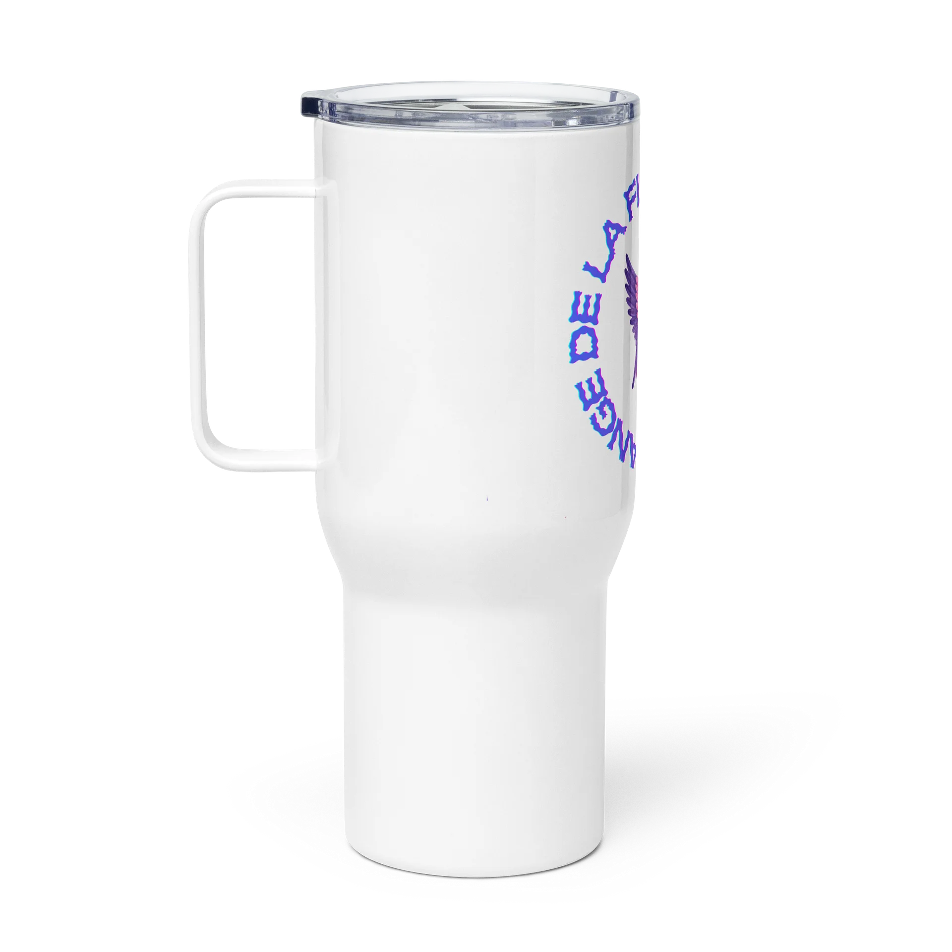 Flaming Violet Angel Wings Travel Mug product image (1)