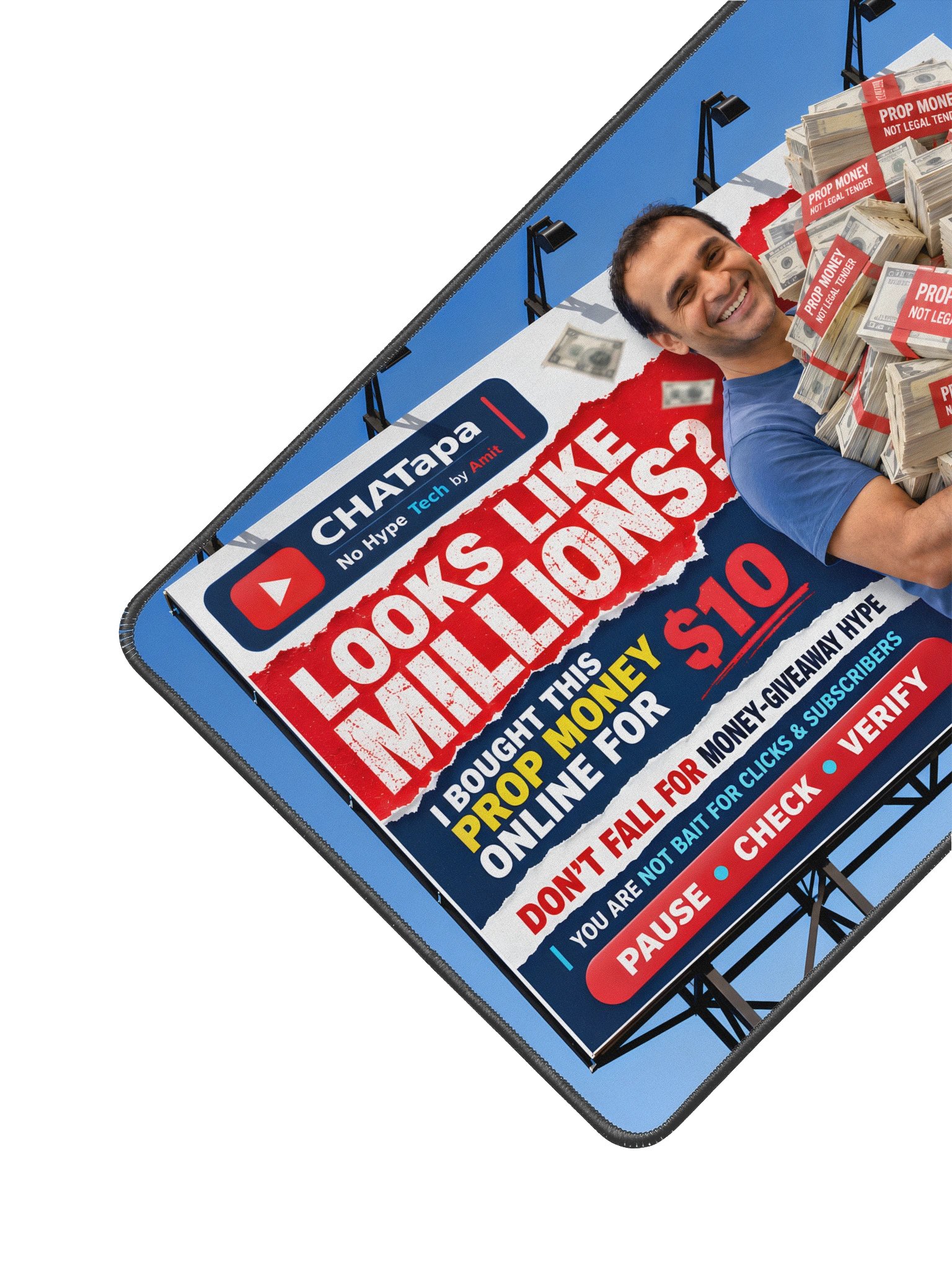 Looks Like Millions? Don’t Fall for Giveaway Hype – CHATapa Desk Mat product image (2)
