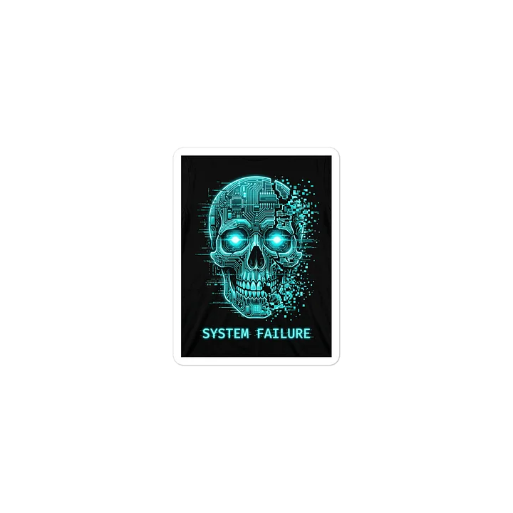 Neon Circuit Skull Stickers product image (2)