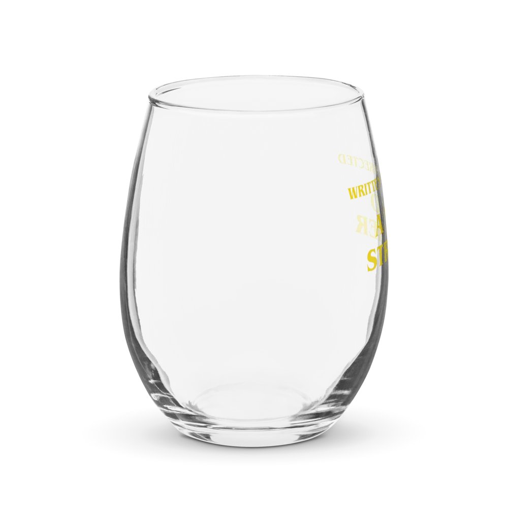 Written and directed by wine glass product image (4)