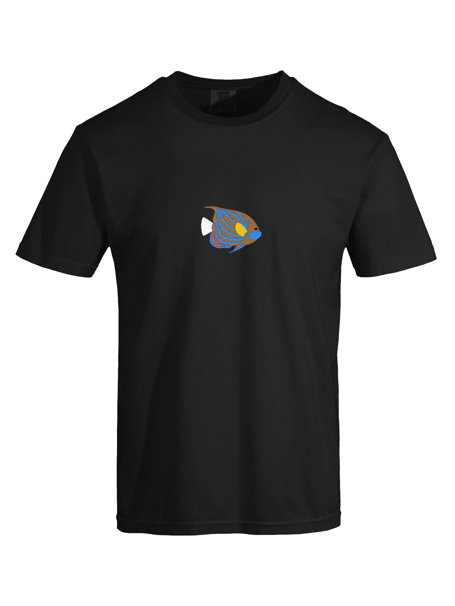 Blue Ring Angelfish Premium T-Shirt (Embroidered) for Reef and Marine Aquarium Lovers product image (12)