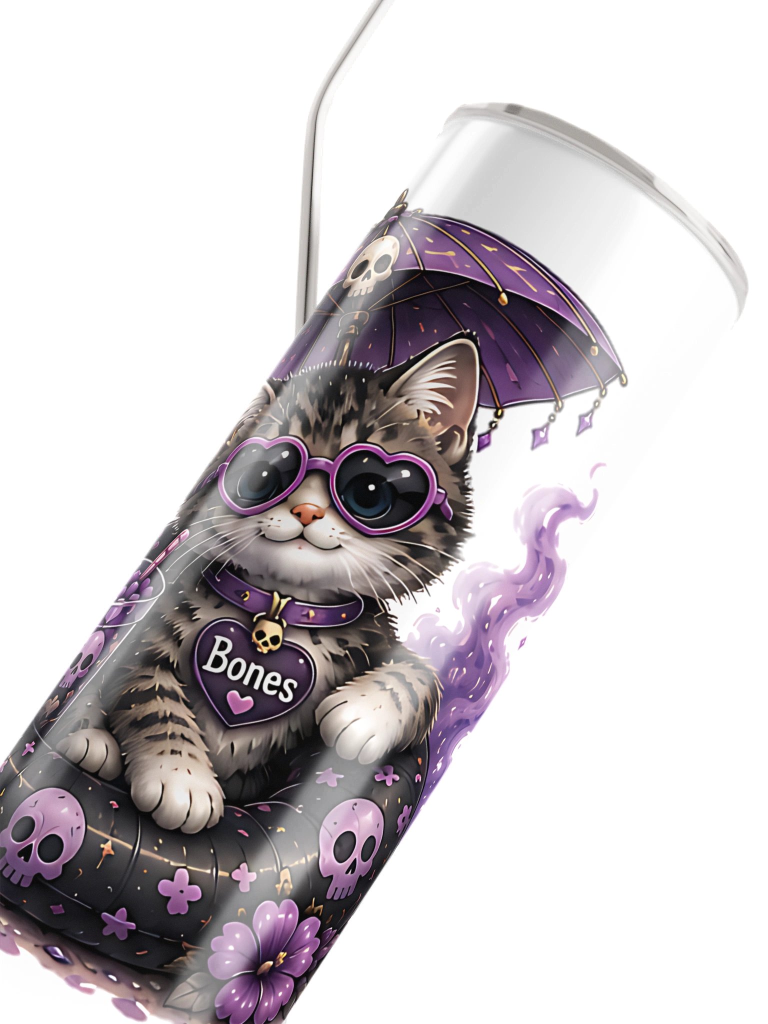 ''Bone the Summer Cat'' Stainless Steel Tumbler product image (2)