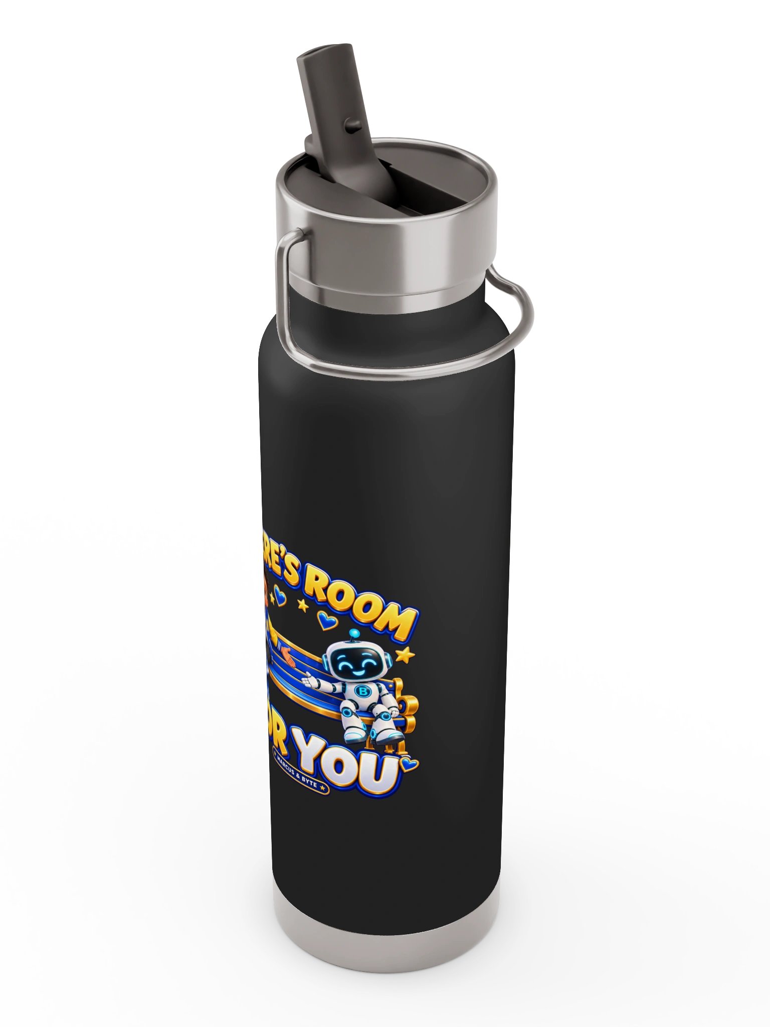 There’s Room for You Insulated Straw-Lid Water Bottle | Marcus & Byte product image (5)